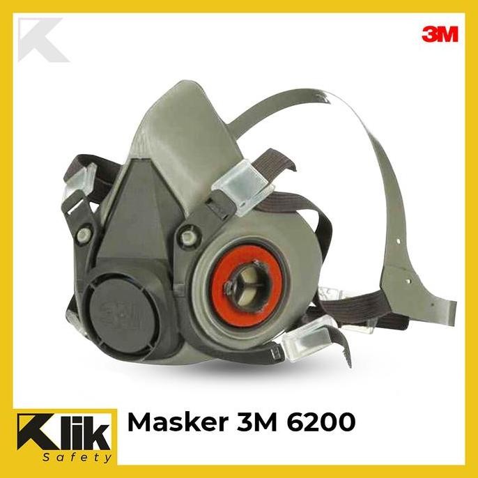 TERSEDIA ORIGINAL 3M Half Facepiece Reusable Respirator 6200 (Masker 3M 6200)