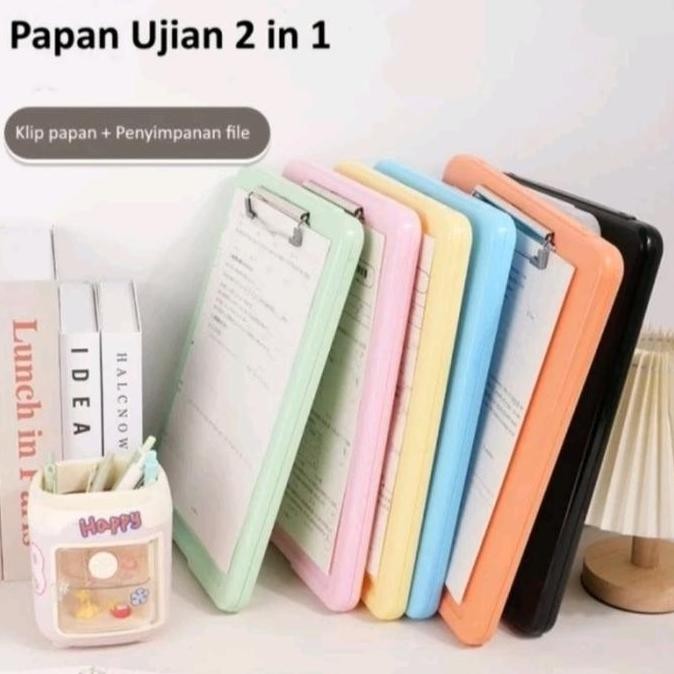 

Papan ujian A4, papan jalan klip kertas ujian 2in1, organizer kertas WS