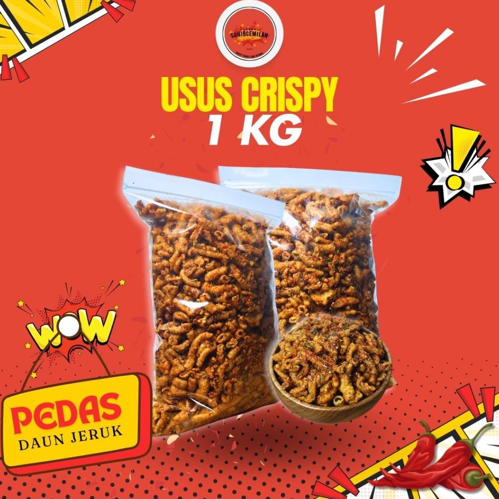 

Keripik Usus Ayam Crispy Pedas Daun Jeruk 1Kg