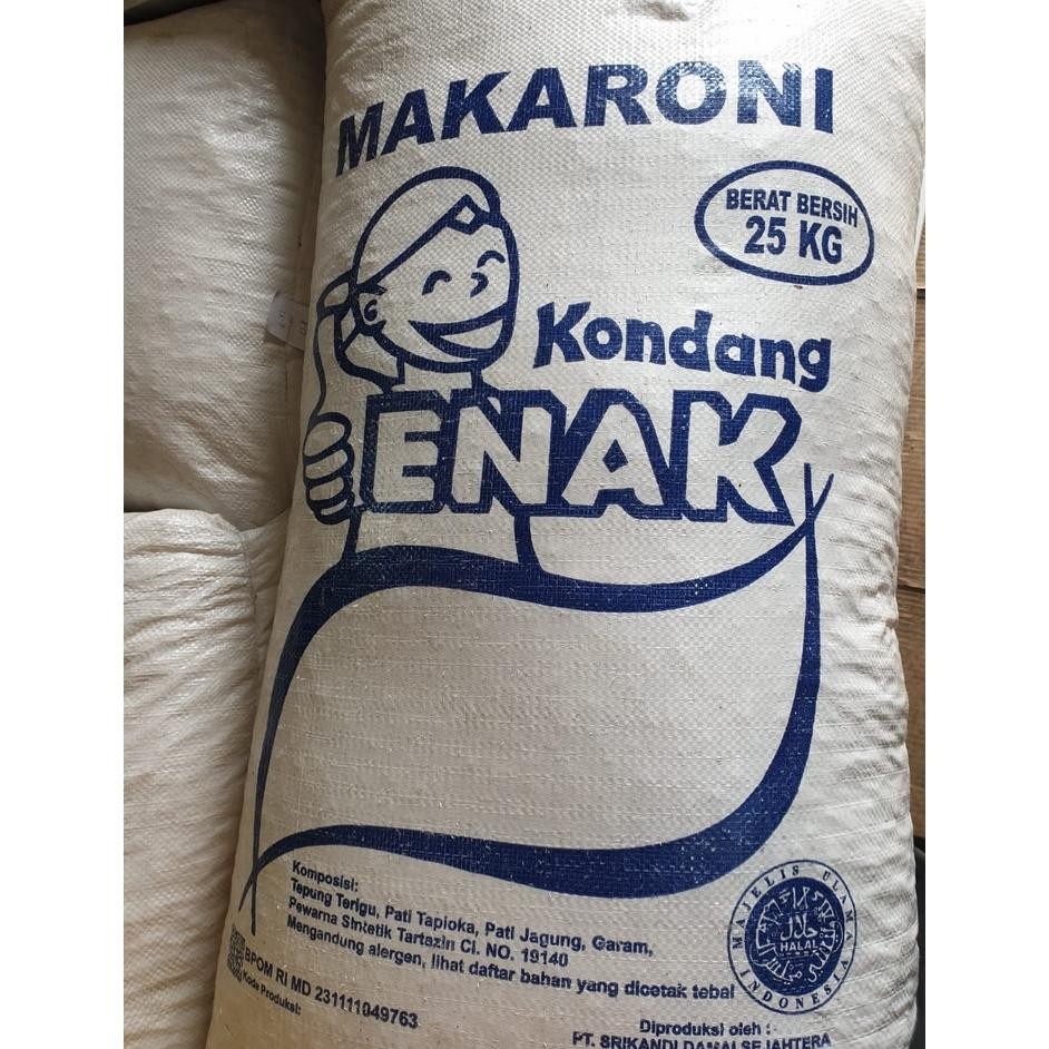 

[Zak 25Kg] Makaroni Makroni Rebus Bantat Basah Merk Kondang Enak By Srikandi - Kond