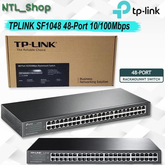 Tplink Sf1048 48-Port 10/100Mbps Rackmount Switch - Tp-Link Sf1048 New Stok