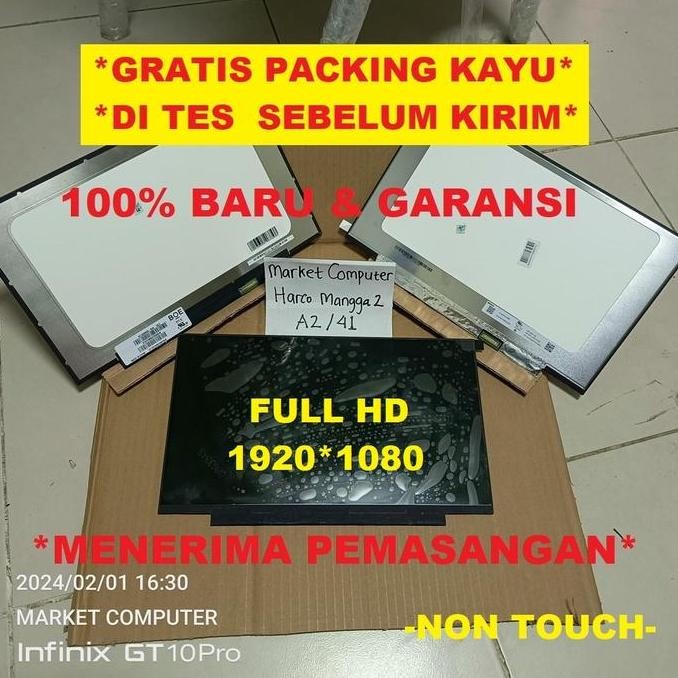 Layar Led Lcd Lenovo Thinkbook 14 Iil G2 Are G3 Alc 14-Iil 14G2Are Fhd New Stok