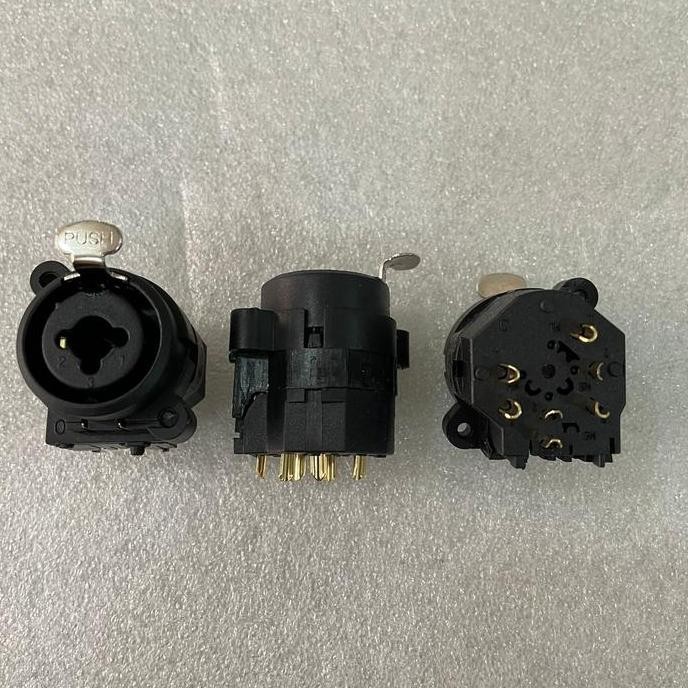 JH8 Socket Body Multi Combo XLR Canon Female Akai TEMBAGA