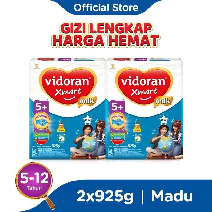 

Mb Vidoran Xmart 5+ Imun Up Susu Formula Madu [925 G/2 Box]