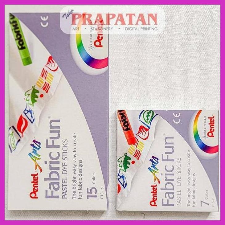 

( SEKOLAH / LUKIS ) DISCOUNT PENTEL FABRIC FUN 15 WARNA (SENI / MENGGAMBAR / ART / KERAJINAN ) PACKING AMAN