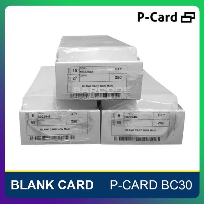 

Kartu Pvc Blank Card P-Card Bc30 | Bc 30 Mil Id Card Polos Isi 250 Pcs