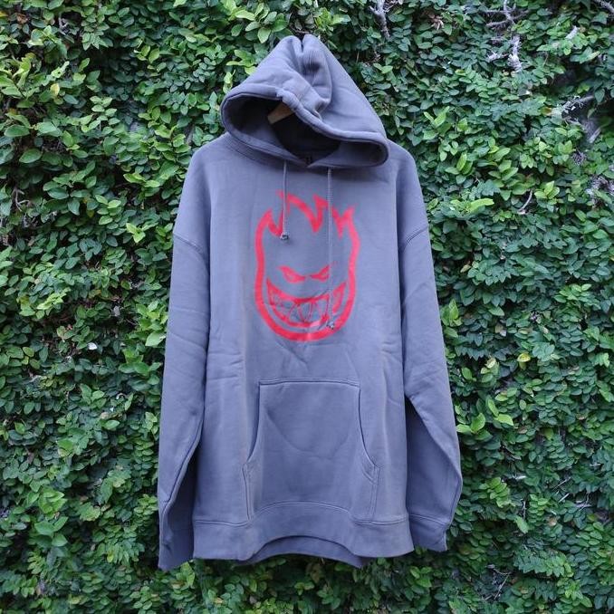 Spitfire - Bighead Pullover Hoodie Charcoal/Red Co