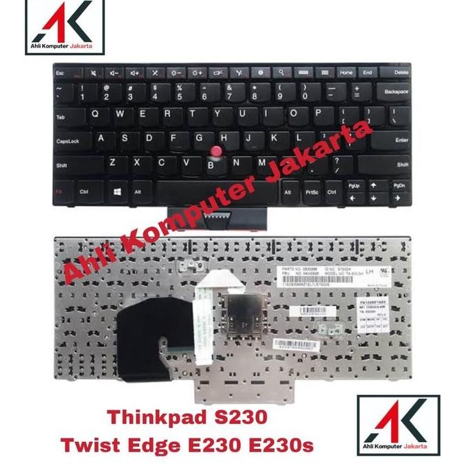 Keyboard Lenovo Thinkpad S230 S230U S230I Twist Edge E230 E230S 12.5" New Stok