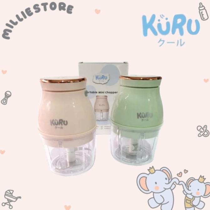 KURU BABY ELECTRIC PORTABLE MINI CHOPPER BLENDER MAKANAN BAYI MPASI TERLARIS