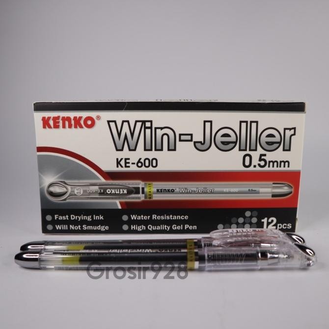 

Produk Baru!! (Per 12) Gel Pen / Pulpen Gel Win-Jeller /WinJeller Kenko KE-600