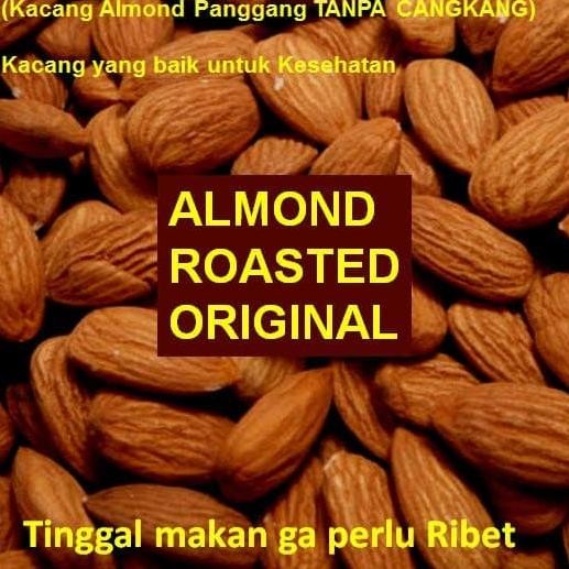 

almond panggang organik -500gr ( almond roasted organic ) termurah