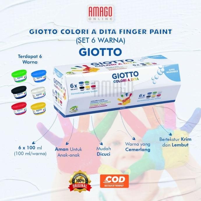 

GIOTTO FINGER PAINT - 6 COLORS - 534100