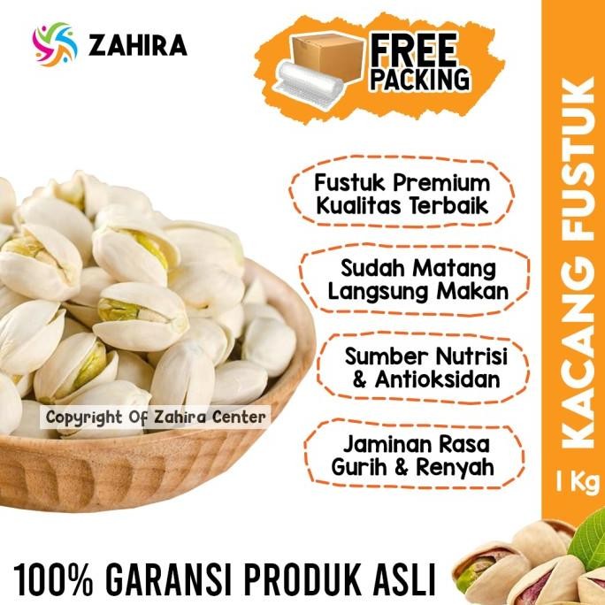 

kacang fustuk 1kg pistachio khas arab saudi almond mede oleh-oleh haji termurah