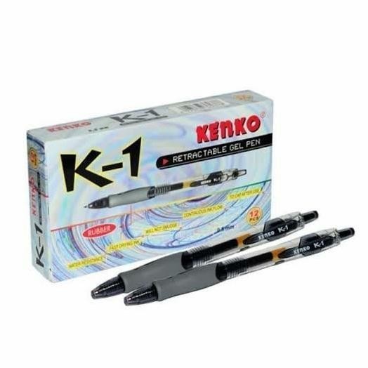 

Produk Baru!! Pulpen gel pen kenko K-1 hitam-biru ( 12 pcs )