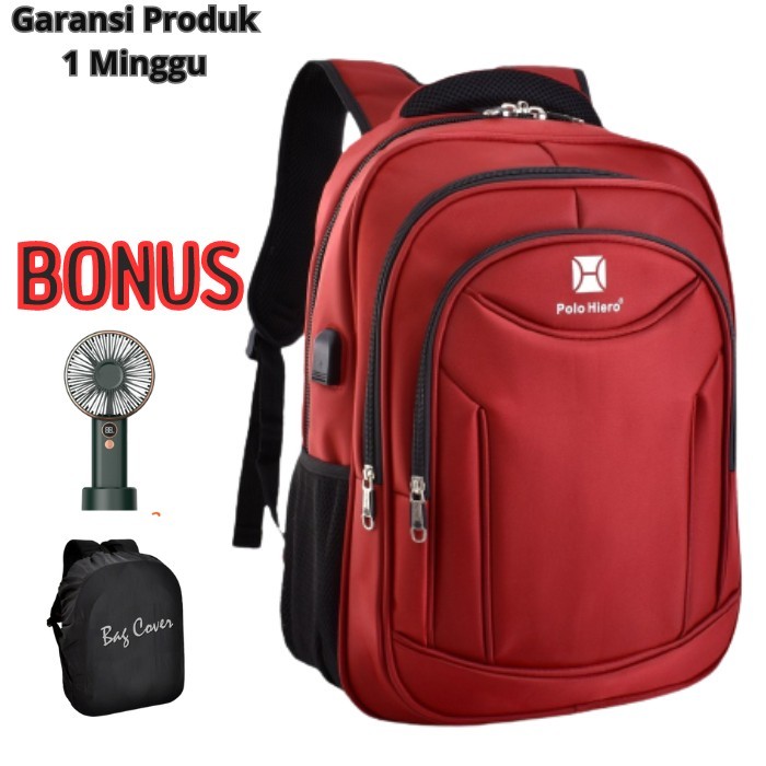 Bonus Emas Tas Sekolah Pollo Alto Anak Laki Laki Sd Smp Sma Original