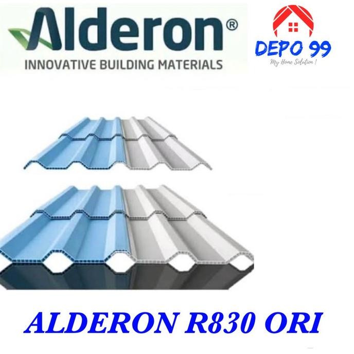 Atap UpVC ALDERON R 830 Double layer twinwall corrugated tebal 10 mm TF