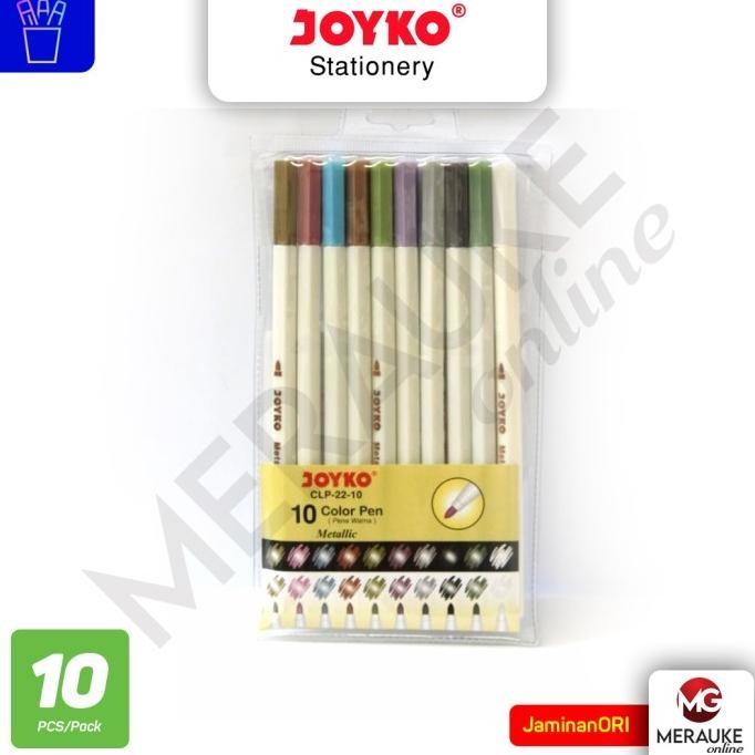 

Produk Baru!! Pulpen Warna JOYKO CLP-22-10 Metalik 10 warna