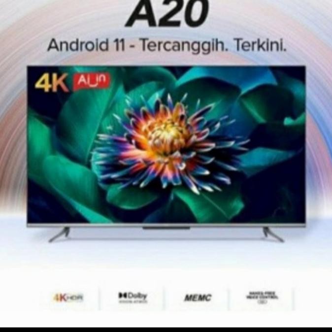 Diskon TV LED TCL A20 50A20 ANDROID 11 UHD DOLBY VISION SMART TV 50INCH 50"