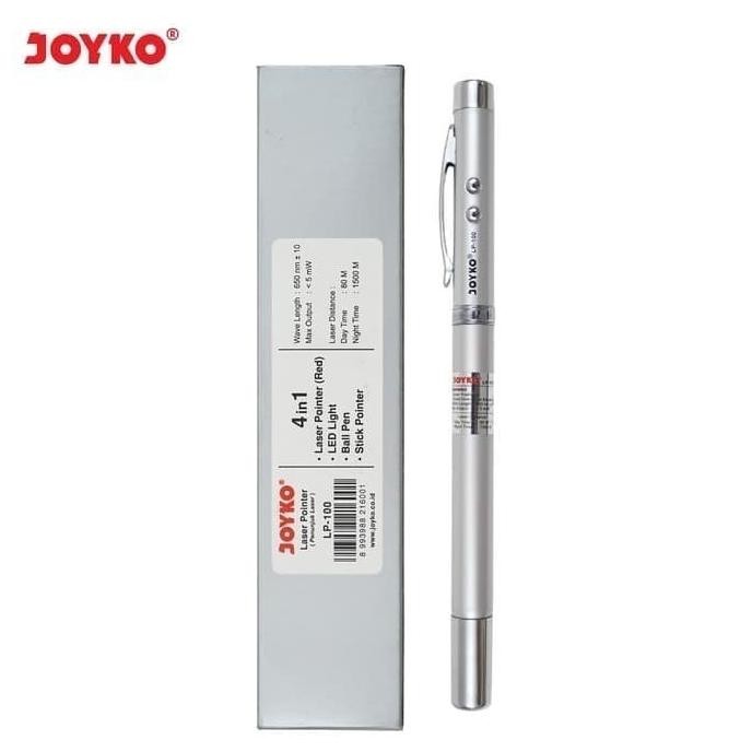 

Produk Baru!! Laser Pointer 4 In 1/ Penunjuk Laser / Senter / Pulpen Joyko LP-100