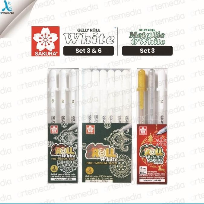 

Produk Baru!! Pulpen Warna Sakura Gelly Roll White Color Gel Pen Bolpen