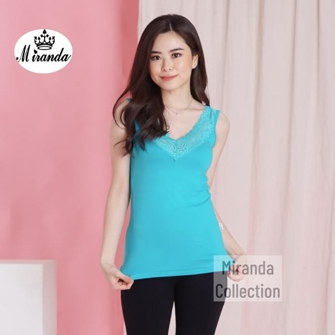 TANGTOP/ TANK TOP RENDA V NECK MIRANDA