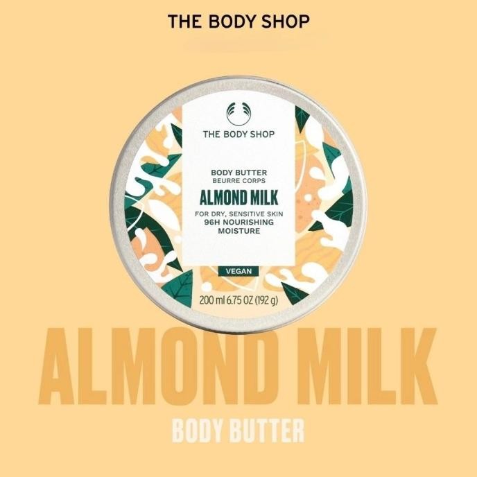 

the body shop almond milk & honey body butter 200ml new formula termurah