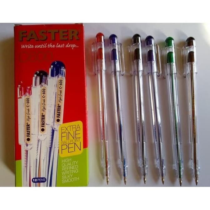 

Produk Baru!! 12 BUAH PULPEN I BALLPOINT FASTER C600