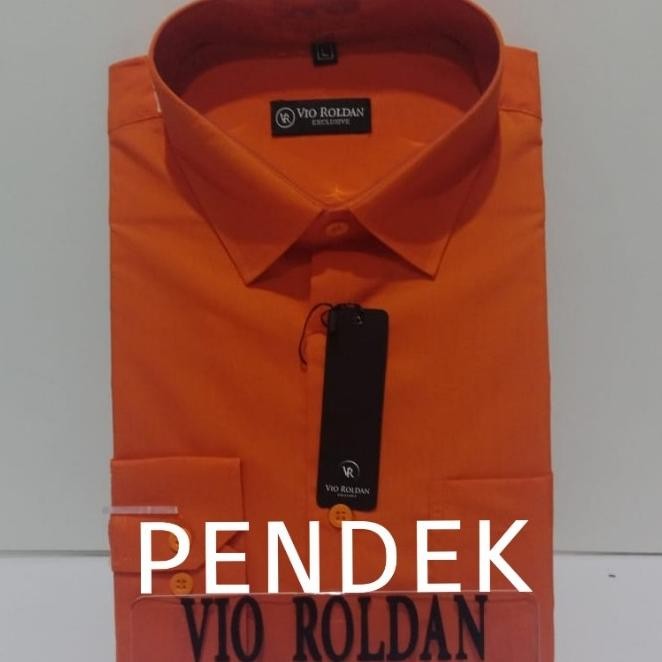 Kemeja Polos Pria Kemeja Formal Kemeja Kerja Kemeja pria ORANGE Terlaris