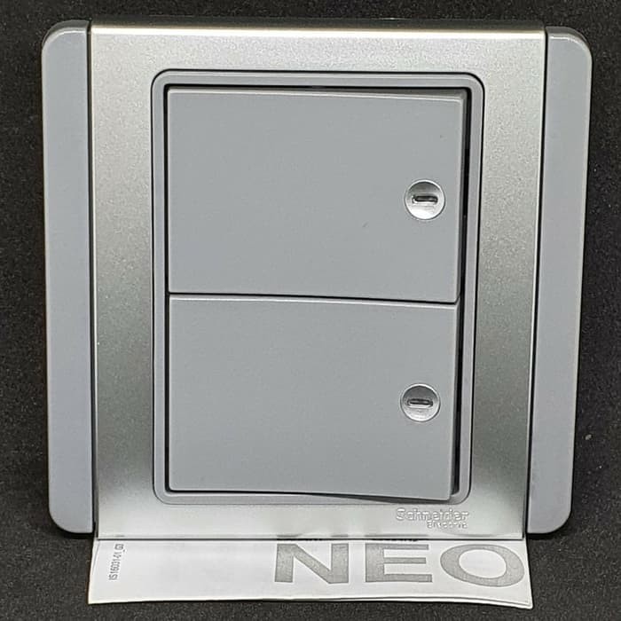 BEBAS ONGKIR - neo schneider saklar seri double clipsal