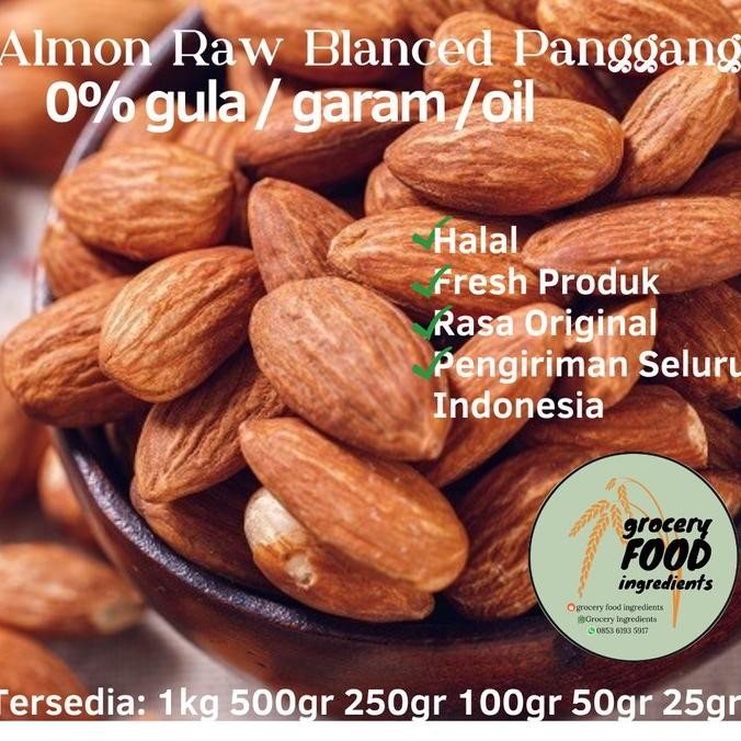 

roasted raw almond 500gr/kacang almond panggang/ termurah