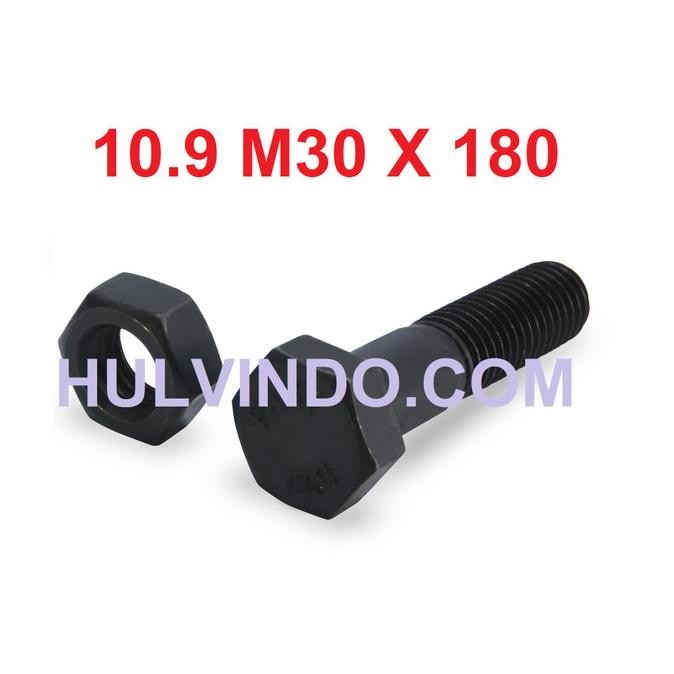 Tersedia BAUT BAJA HTB GRADE 10.9 + MUR|10| M30 X 180