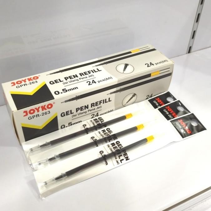 

Produk Baru!! JOYKO GPR-263 Refill Pulpen Gel 0.5 (Pak isi 24) Isi Ulang Pen Tinta
