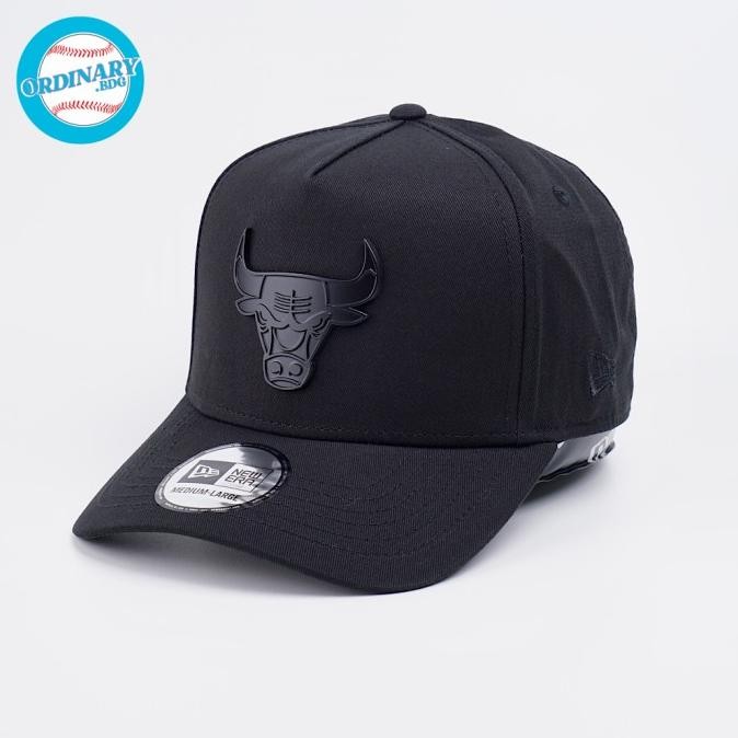 sale topi new era original chicago bulls metal black k-frame