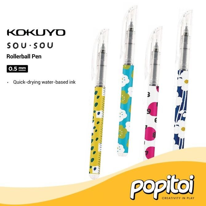 

Produk Baru!! Kokuyo x SOU SOU Rollerball Pen 0.5 mm Pulpen Ballpoint Tinta Warna