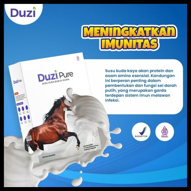 

SALE TERHOTT DUZI PURE - SUSU KUDA LOMBOK CEGAH PENGAPURAN TULANG, NYERI SENDI DAN REMATIK 100% ORIGINAL 2 BOX READYY