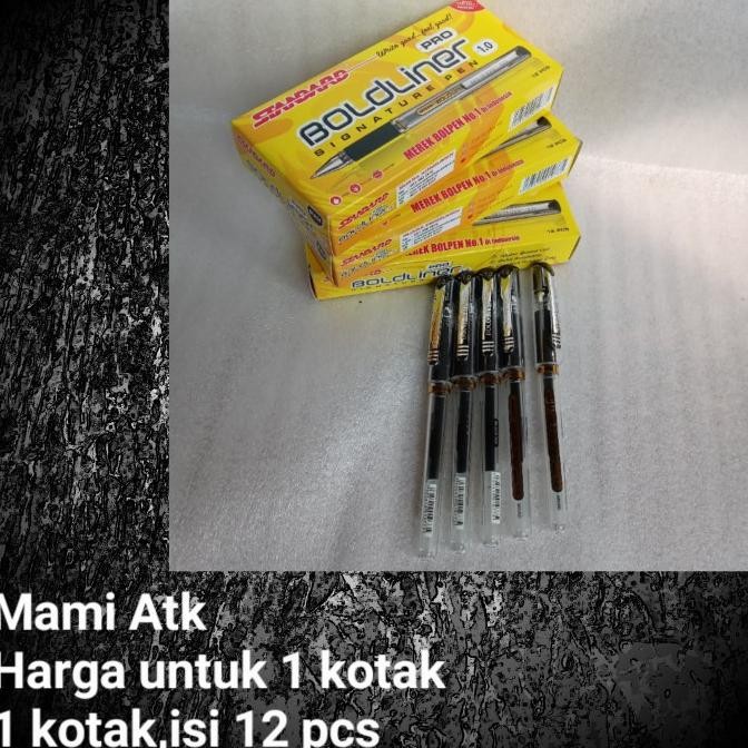 

Pulpen Standard Bold Liner Pro 1.0Mm Isi 12 Pcs. Stok Terbatas