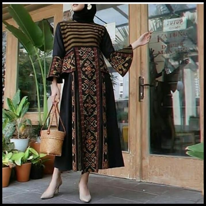 Ready Tunik Tenun Etnik Kombinasi Best Seller