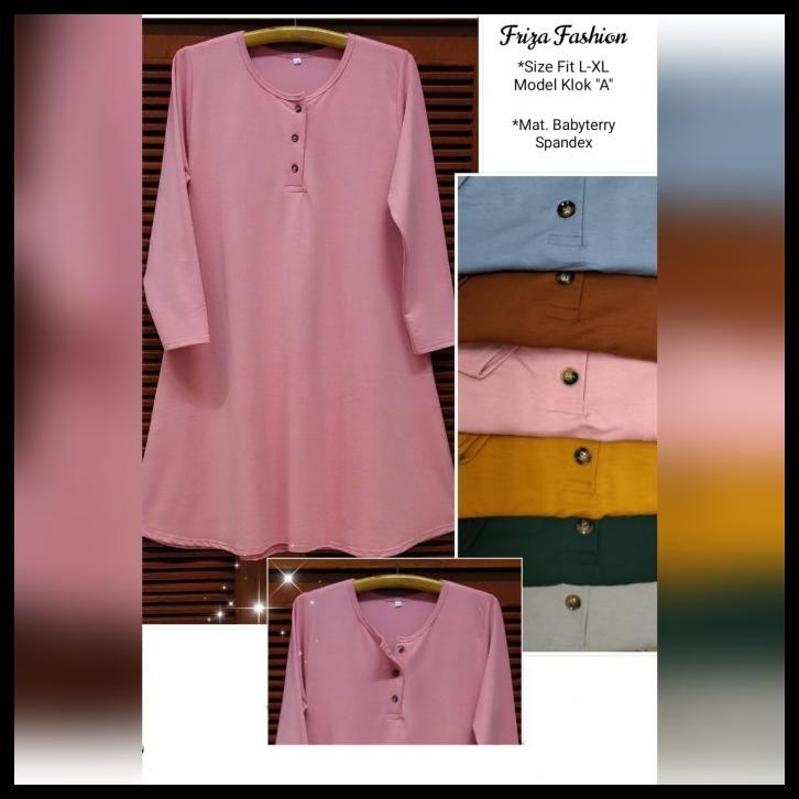 Harga Termurah Tunik Kaos Busui Kancing Depan / Tunik Busui Terbaru Best Seller
