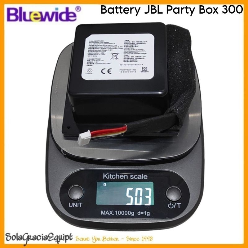 Batre / Baterai / Battery JBL Partybox / Party Box 300 SUN-INTE-125 7.4V 10Ah 72Wh