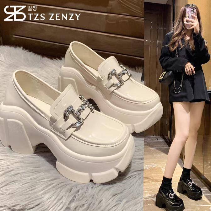 Tzs Zenzy Helshy Platform Korea Designed - Sepatu Wedges Wanita Comfy