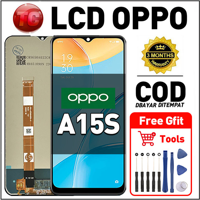 Original Lcd OPPO A15S fullset ori asli Layar hp touchscreen Sentuh Versi Tinggi COD