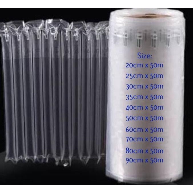 Air Cushion Inflatable Bubble Wrap Poly Air Bubble Wrap Roll