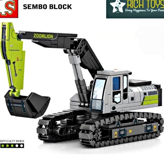 Blo Tru Ecavator Embo Zoomlion 268 Pc 6 Tahun Mainan Eduai Ana Bongar Paang