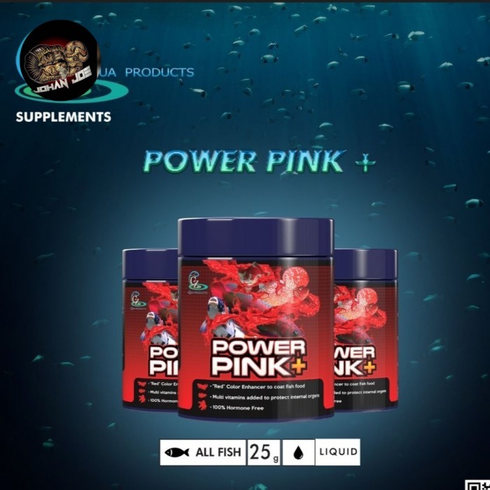 

Pewarna power pink + pewarna merah ikan import 25gram ikan hias super