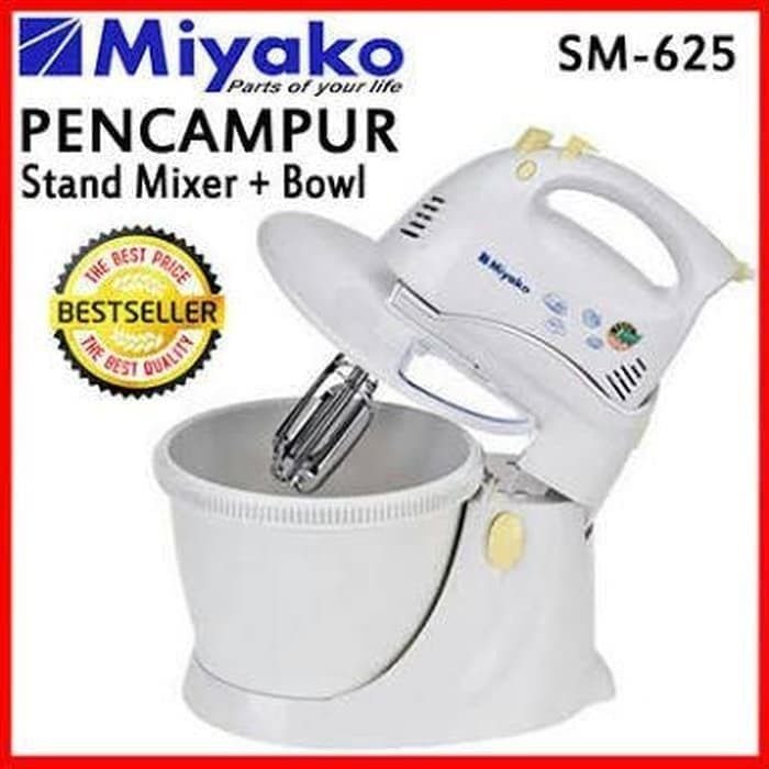 Promo Mixer Miyako Hand Mixer & Stand Mixer Sm-625 Sm625 Mixer Sm 625