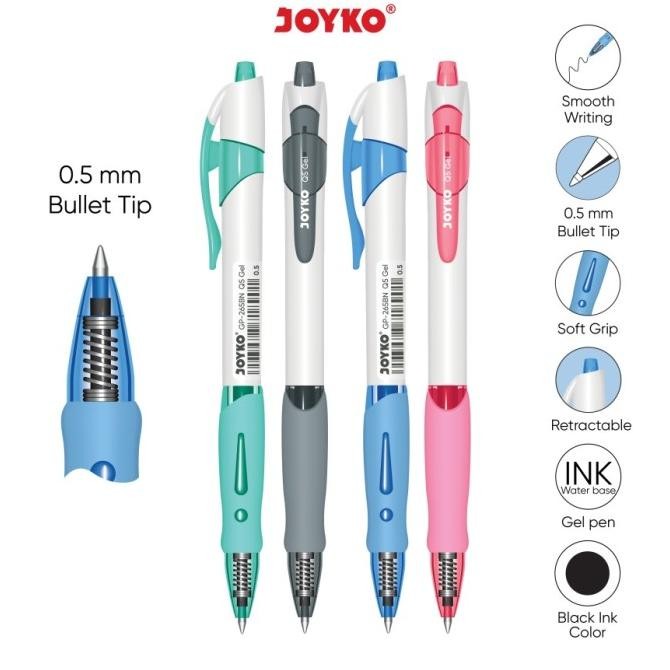 

Produk Baru!! Gel Pen Pulpen Pena JOYKO GP-265BN Q5 Gel 0.5 mm (12 pcs) Selusin