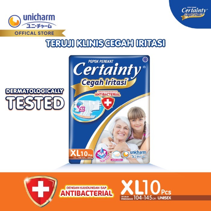 Certainty - XL 10 - Popok Perekat - Popok Dewasa