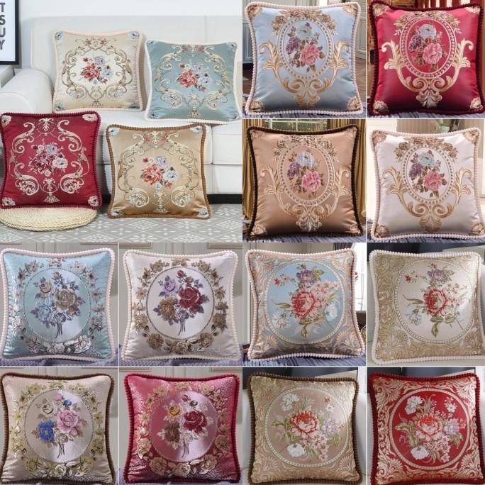 Sarung Bantal Sofa Sarung Bantal Kursi Type Mewah Import 4545Cm