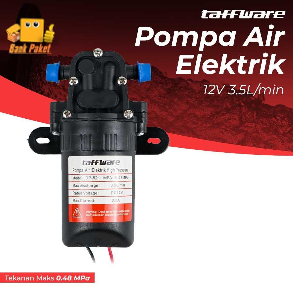 Taffware Pompa Air Elektrik High Pressure Water Pump 12V 3.5L/min - DP-521