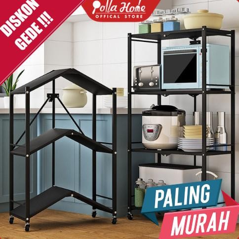 Rak Dapur Lipat Portable Rak Lipat Serbaguna Rak Dapur Portable